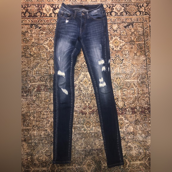 Size 22 KanCan Distressed Skinny Jeans - Picture 1 of 3